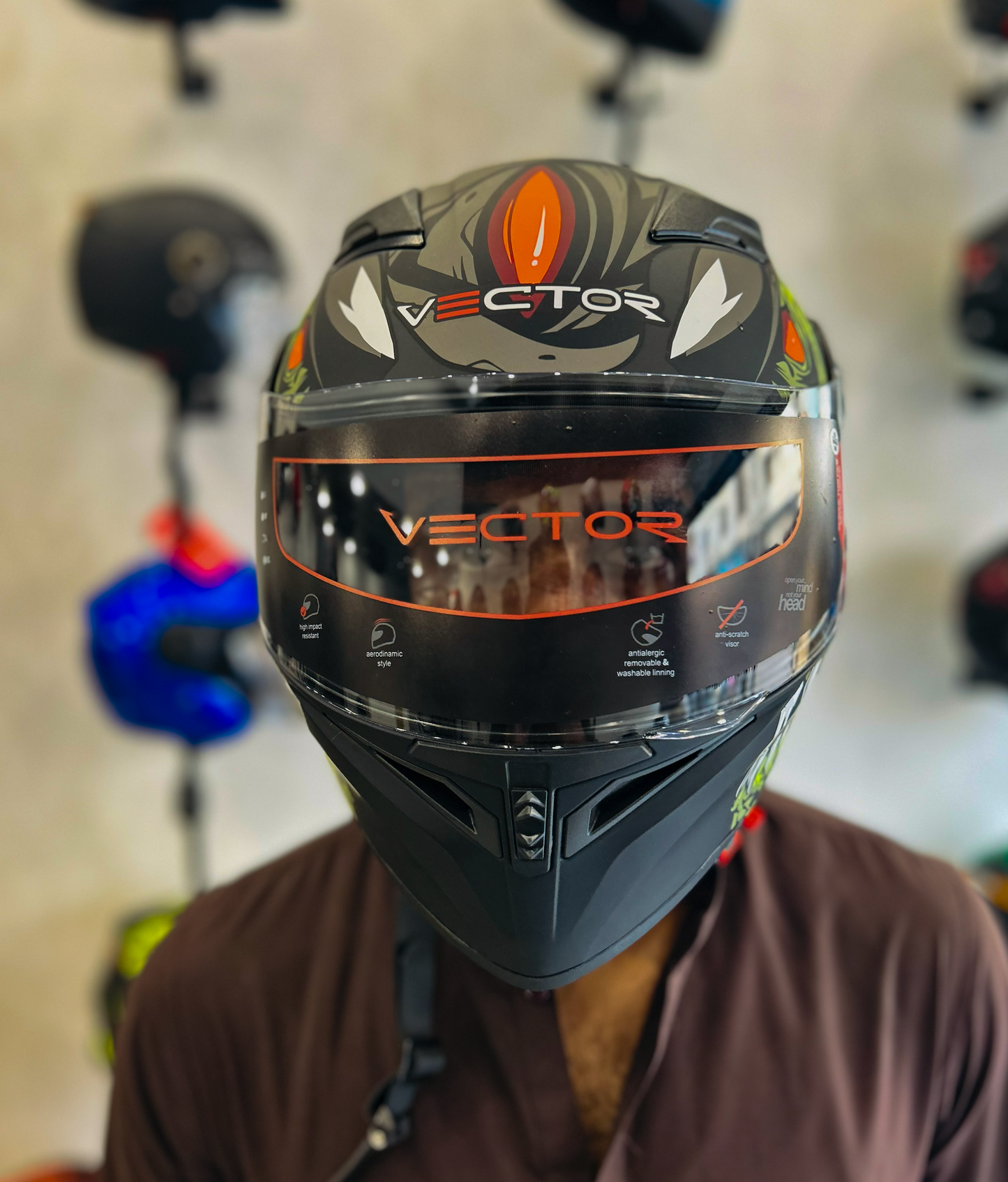 VECTOR 254 DOT APPROVE HELMET