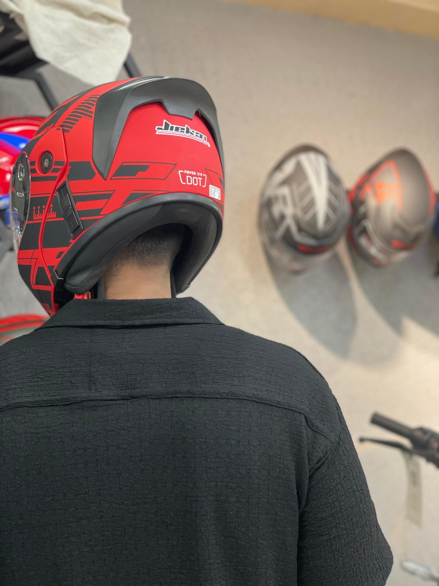 JIEKAI 111 DOT APPROVED FLIPUP HELMET